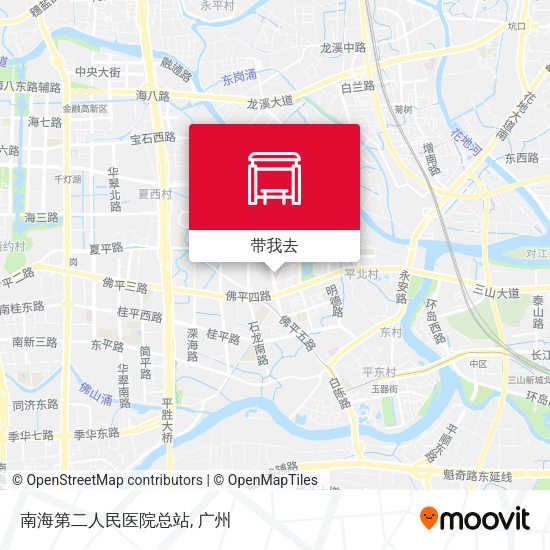 南海第二人民医院总站地图