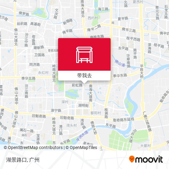 湖景路口地图