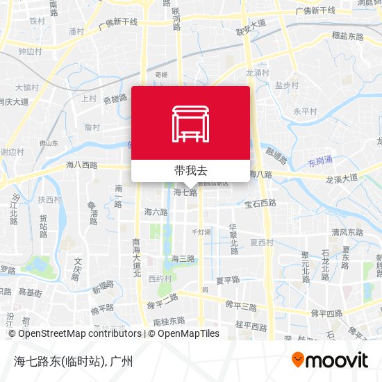 海七路东(临时站)地图