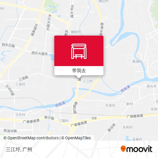 三江圩地图