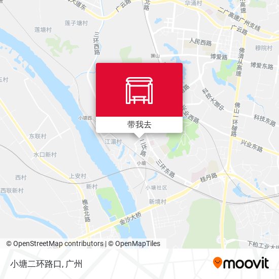 小塘二环路口地图