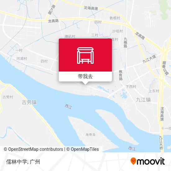 儒林中学地图