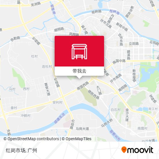 红岗市场地图