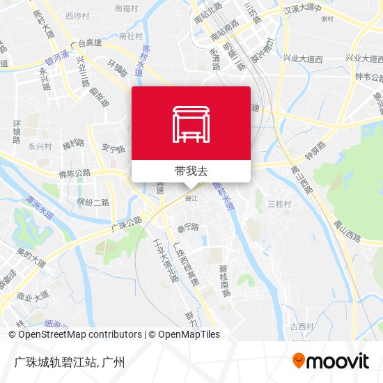 广珠城轨碧江站地图