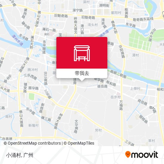 小涌村地图