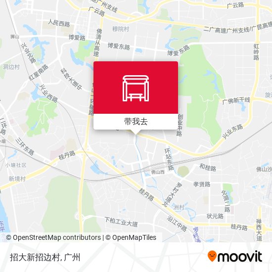 招大新招边村地图