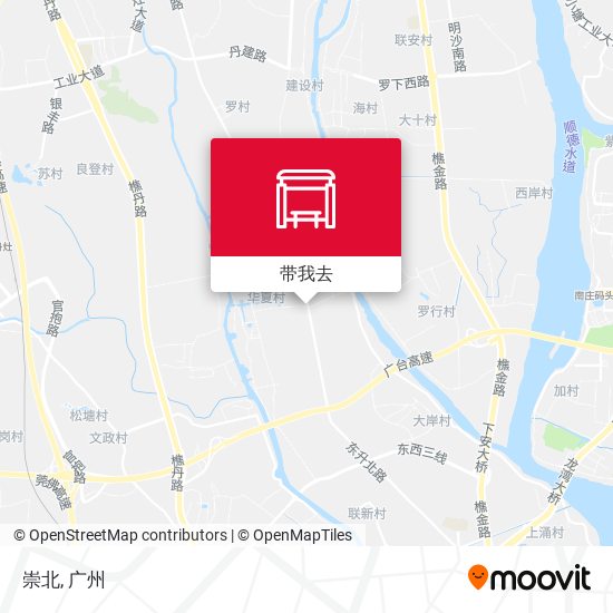 崇北地图