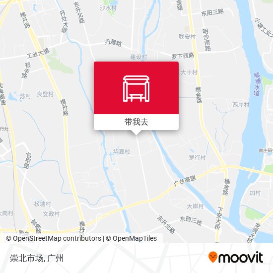 崇北市场地图