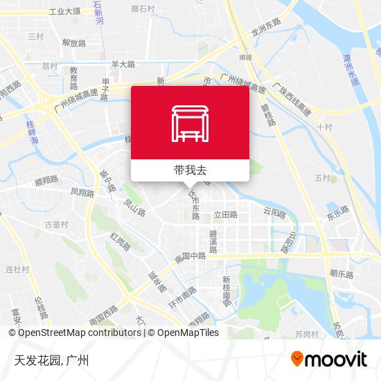 天发花园地图
