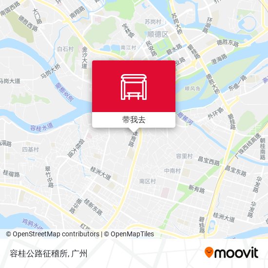 容桂公路征稽所地图