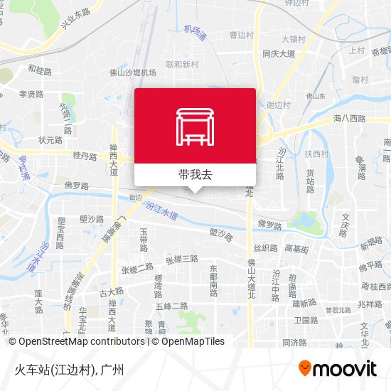 火车站(江边村)地图