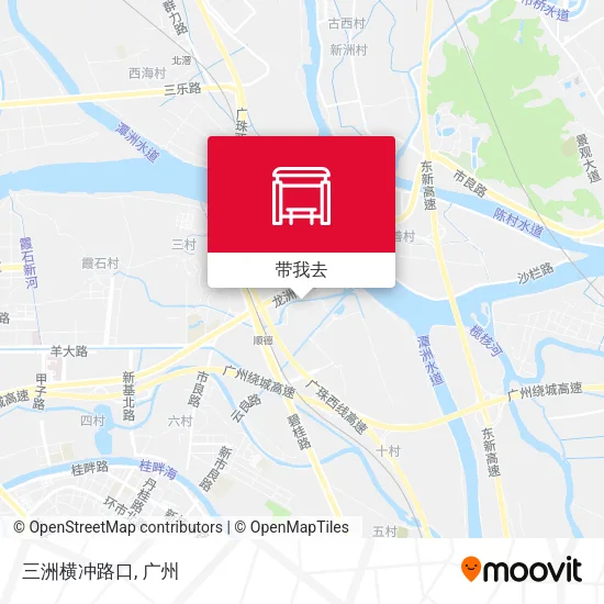 三洲横冲路口地图