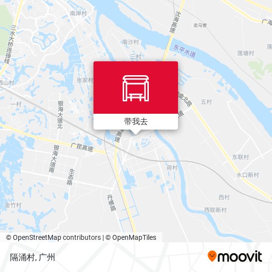 隔涌村地图