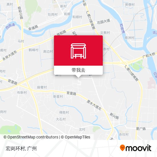 宏岗环村地图