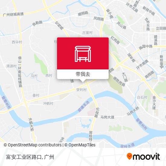 富安工业区路口地图