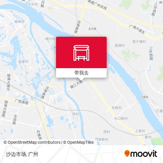 沙边市场地图