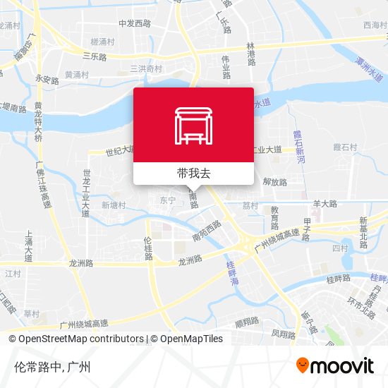 伦常路中地图