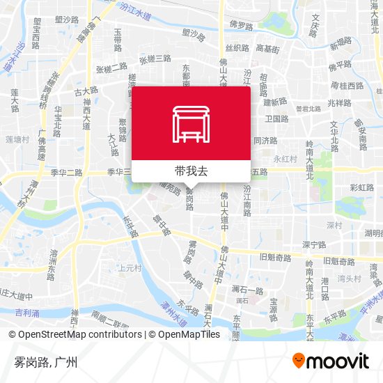 雾岗路地图