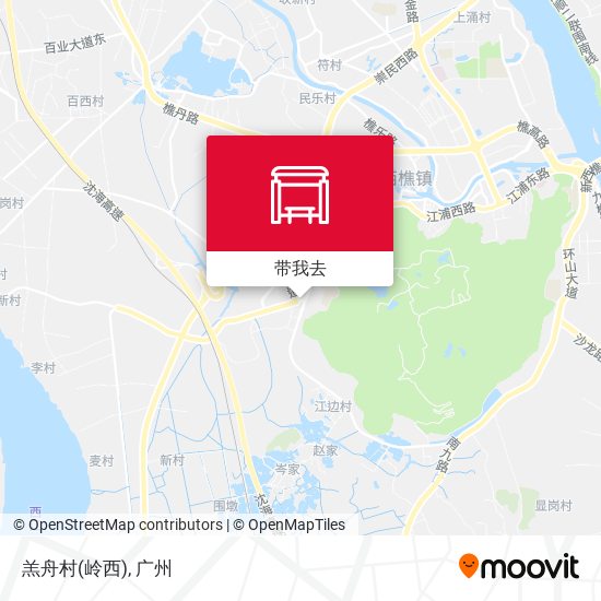 羔舟村(岭西)地图