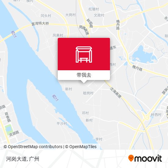 河岗大道地图