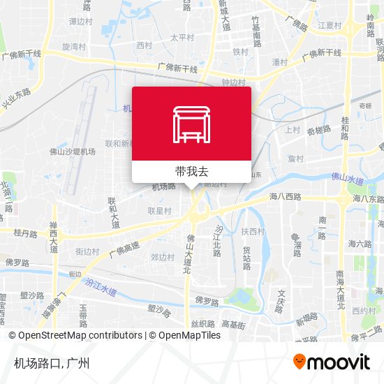 机场路口地图
