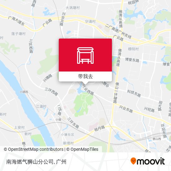 南海燃气狮山分公司地图