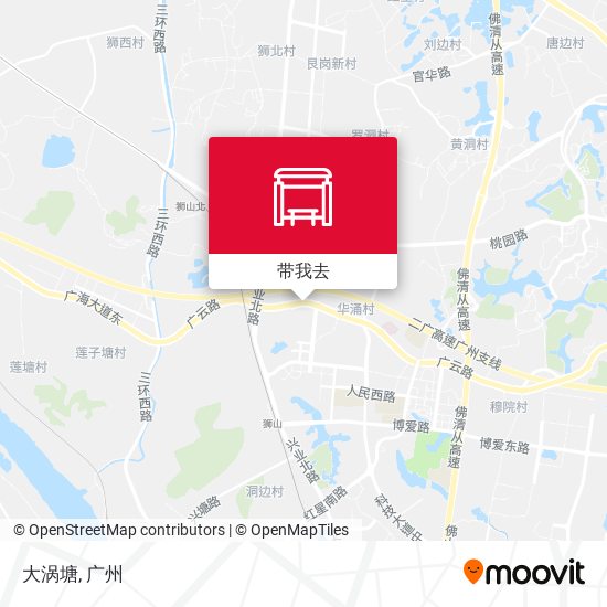 大涡塘地图