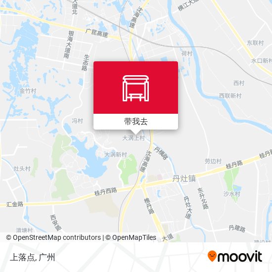 上落点地图