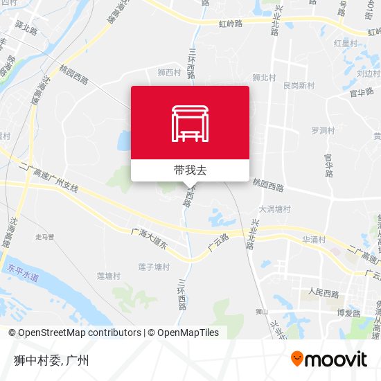 狮中村委地图