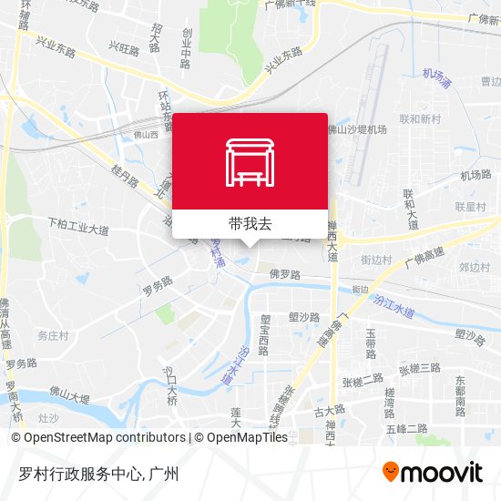 罗村行政服务中心地图