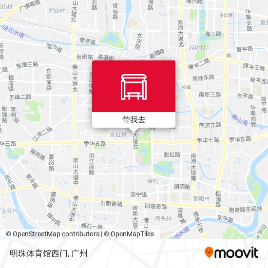 明珠体育馆西门地图