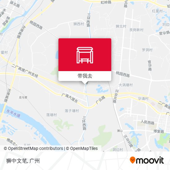 狮中文笔地图