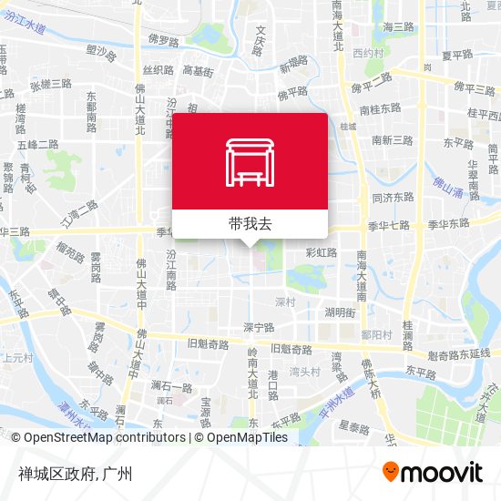禅城区政府地图