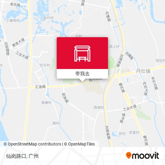 仙岗路口地图