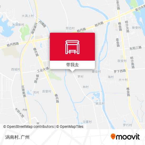 涡南村地图