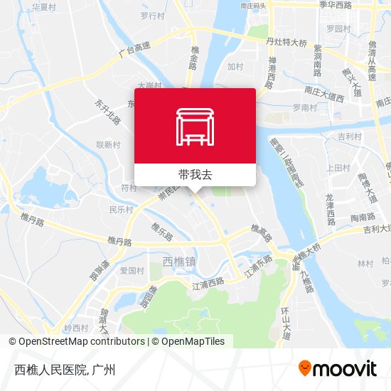 西樵人民医院地图