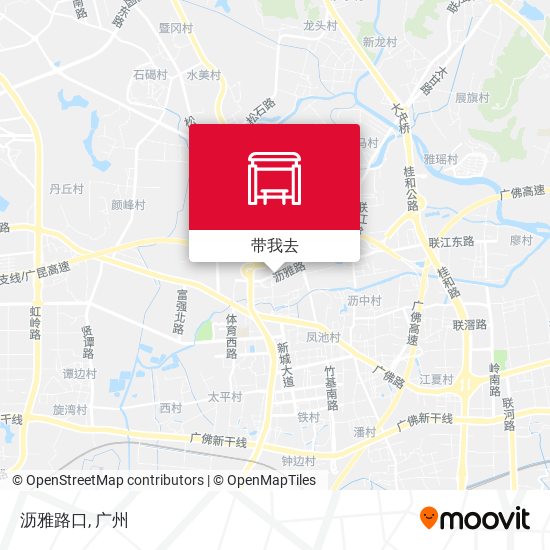沥雅路口地图