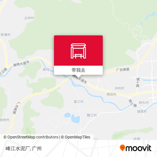 峰江水泥厂地图