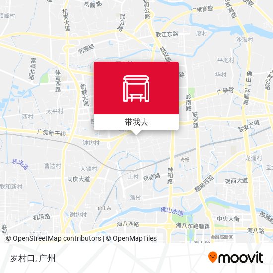 罗村口地图