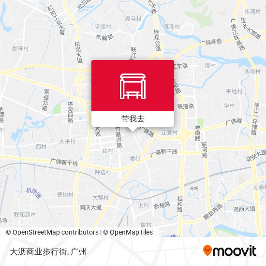 大沥商业步行街地图
