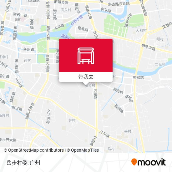 岳步村委地图