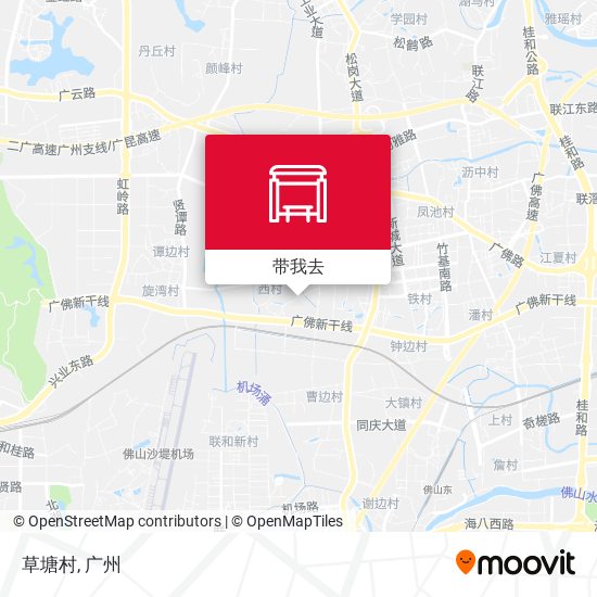 草塘村地图