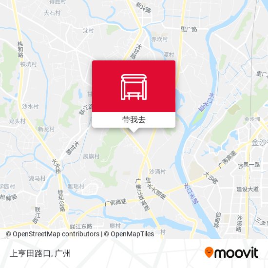上亨田路口地图