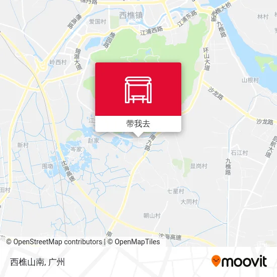 西樵山南地图