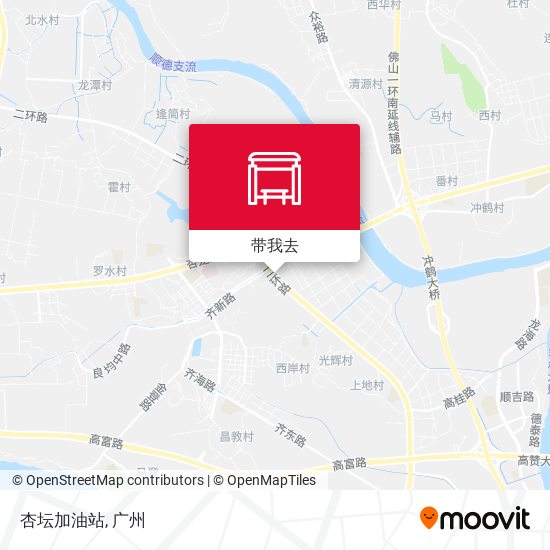 杏坛加油站地图