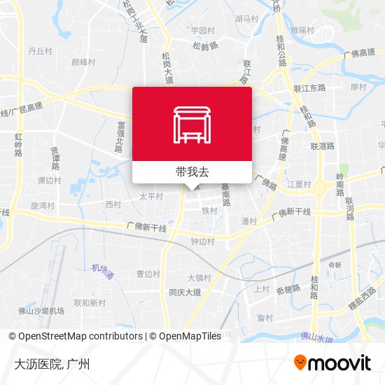 大沥医院地图