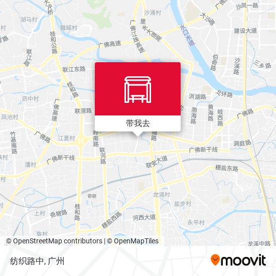 纺织路中地图