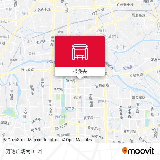 万达广场南地图