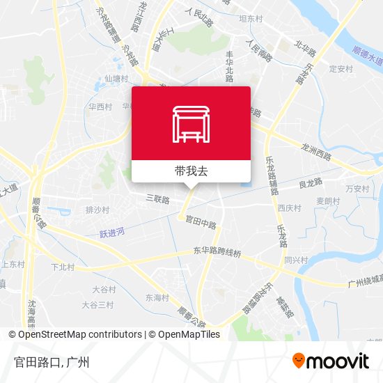 官田路口地图