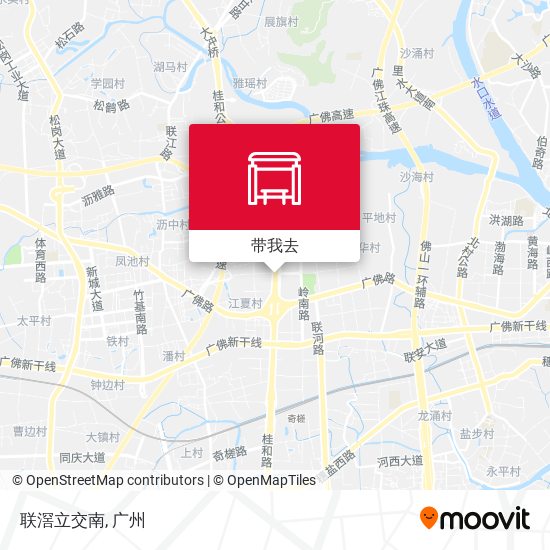 联滘立交南地图